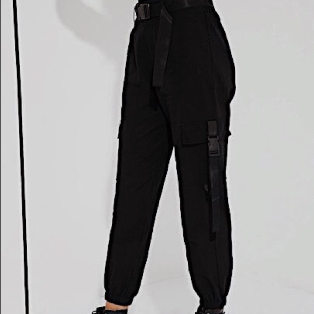 black cargo pants